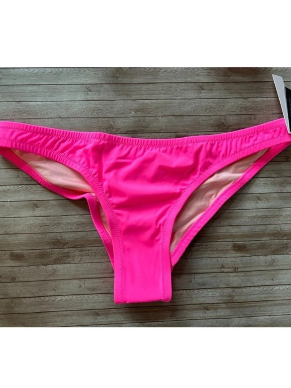 Victorias Secret Zuma Itsy Ruched Back Bikini Swim Bottom Shocking Pink L XL